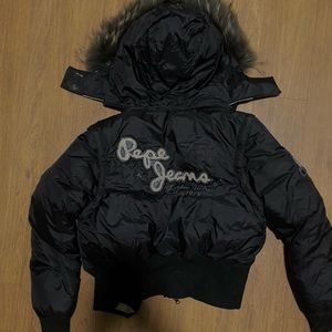 Black Pepe Jeans puffer jacket